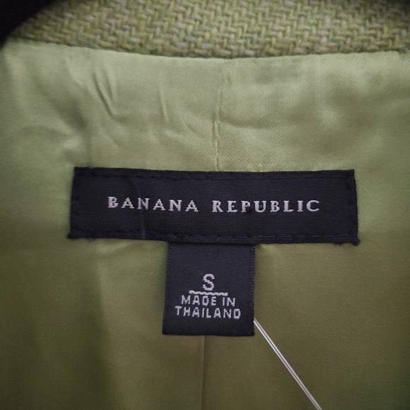 Banana Republic Green Wool Military Inspired Jacket Size S - Picture 14 of 16